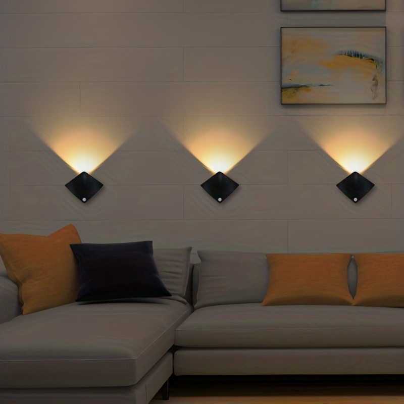 

1pc Motion Sensor Wall Lamp, Night Lights For Bedroom Porch Balcony Corridor Home Decor