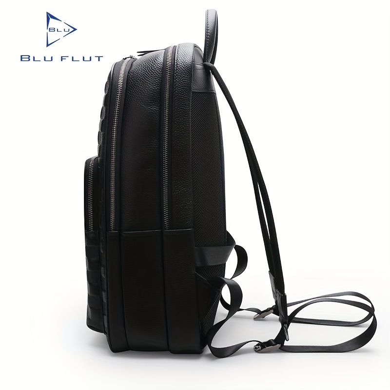 Blu Flut Men's Backpack, Vintage Simple Leather Large Capacity Backpack,  Casual Outdoor Travel Backpack, Men's Laptop Backpack - Temu Bahrain