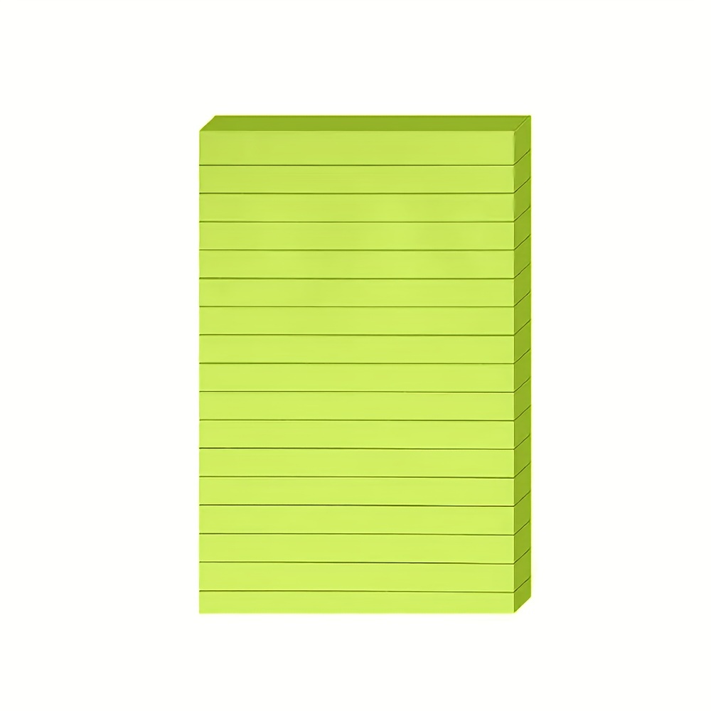 Lined Sticky Notes 4x6 in Bright Ruled Post Stickies Colorful Super Sticking Power Memo Pads Its Strong Adhesive 6 Pads/Pack 45 Sheets/Pad