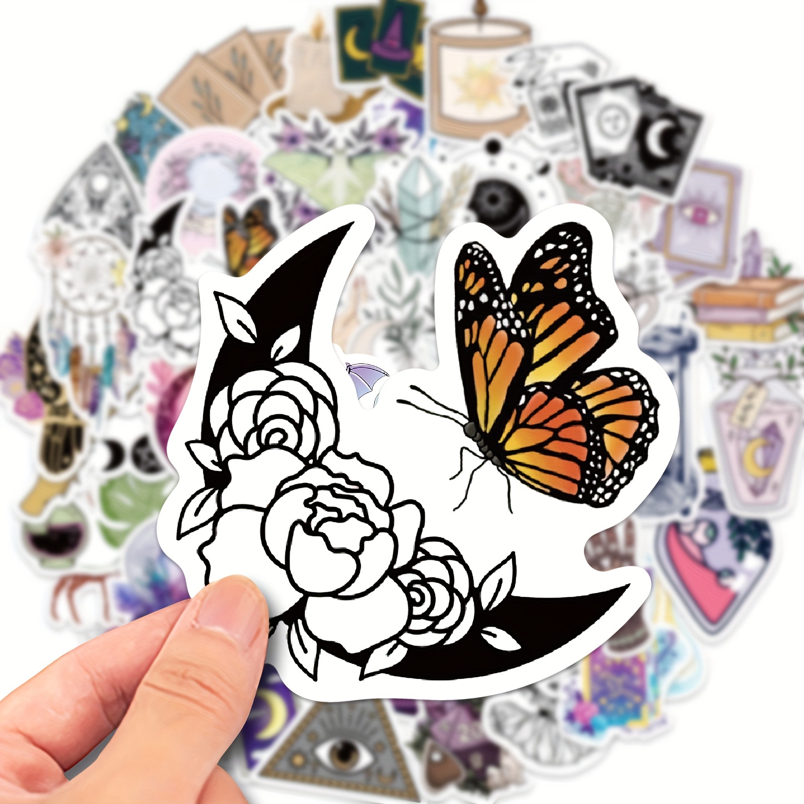 50pcs Witchy Stickers,SLAPAFLIFE Waterproof Stickers For Water  Bottles,Unique And Enchanting Water Bottle Stickers