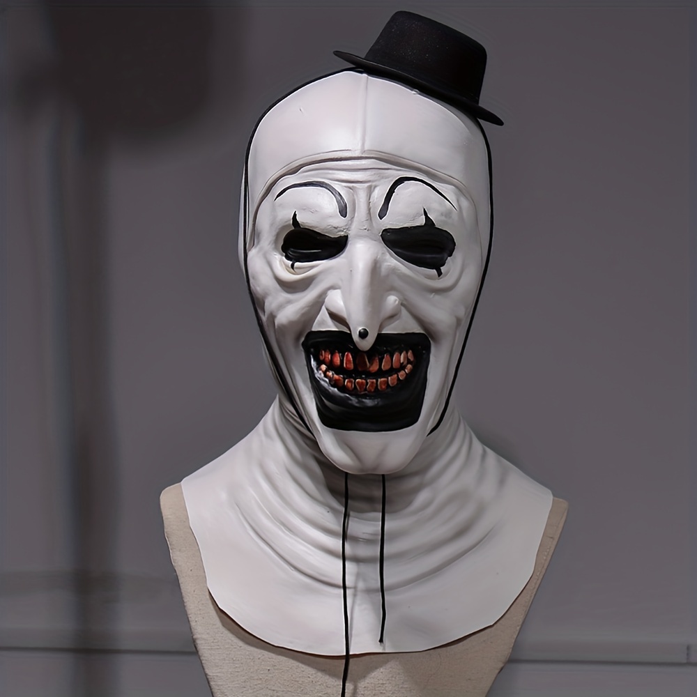 Halloween Clown Mask Cosplay Creepy Demon Evil Latex Mask - Temu