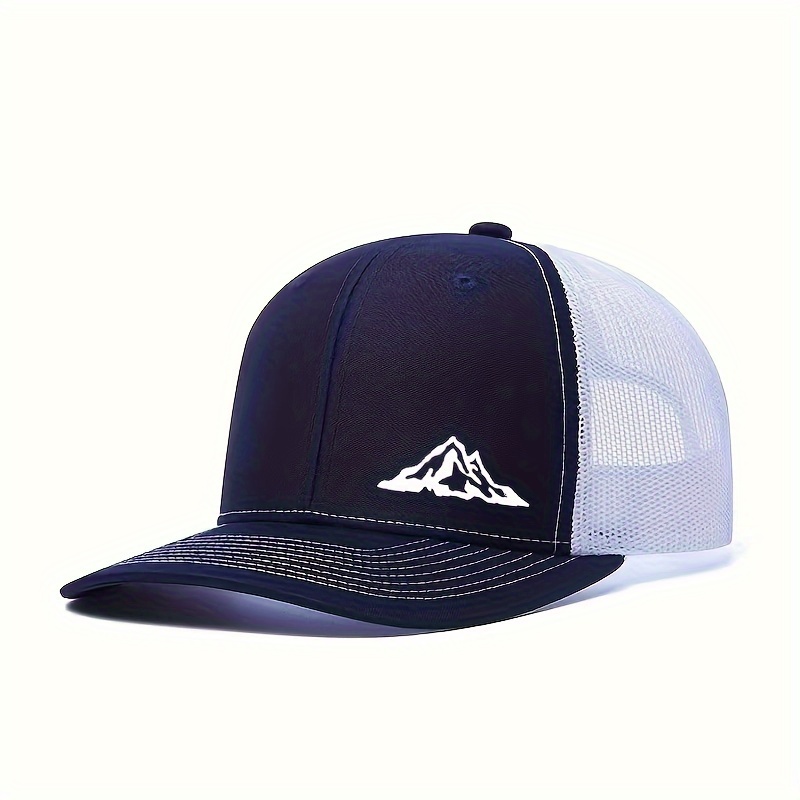 High Quality Multicolor Mesh Hat Unisex Summer Printed Small Mountain  Baseball Outdoor Breathable Street Hat Trucker Head Around Adjustable -  Jewelry & Accessories - Temu