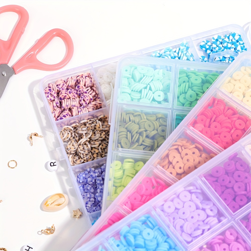 96 Colors Clay Beads Charm Bracelet Making Kit Polymer Beads - Temu