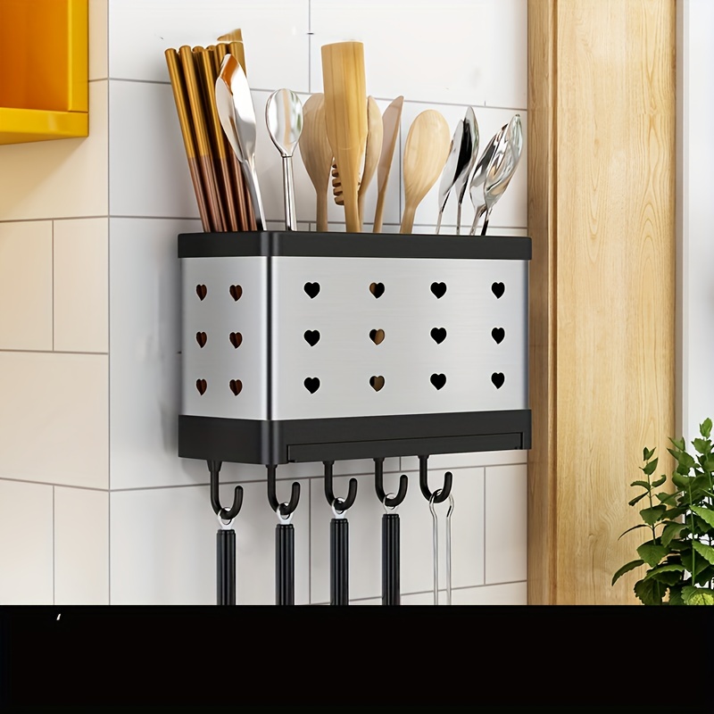 Kitchen Condiment Storage Cabinet Chopsticks Knife Holder - Temu