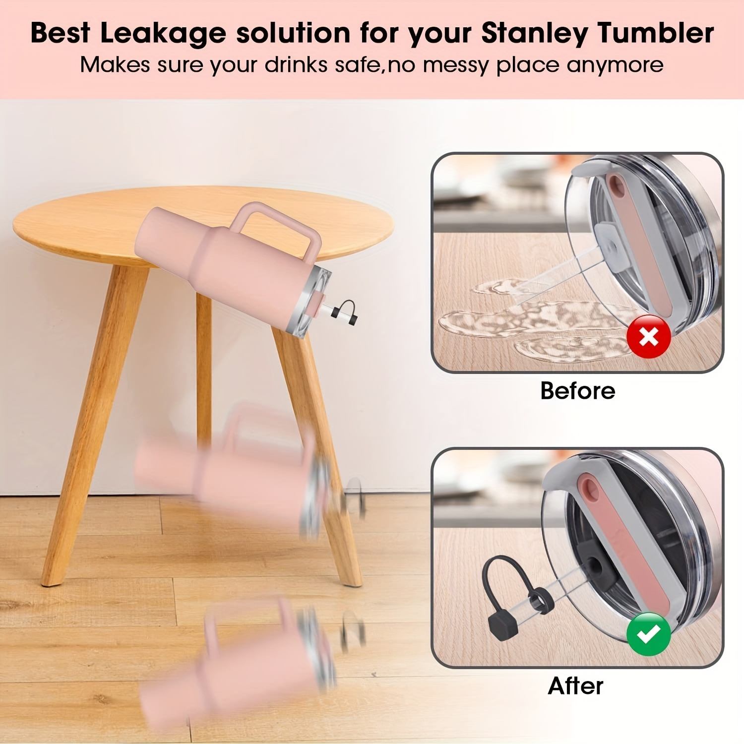 The Stahp & Go Spill-Proof Topper for Stanley Tumblers Is Genius