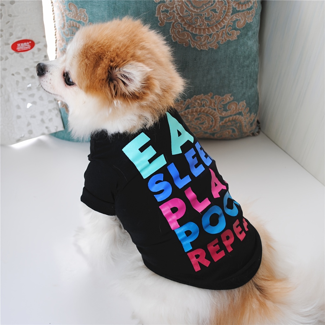 Summer Dogs Clothes Pet T Shirt Letter Dog Print T Shirts Soft Shirts  Sleeveless Apparel Pet Clothes For Small Medium Dog - Pet Supplies - Temu