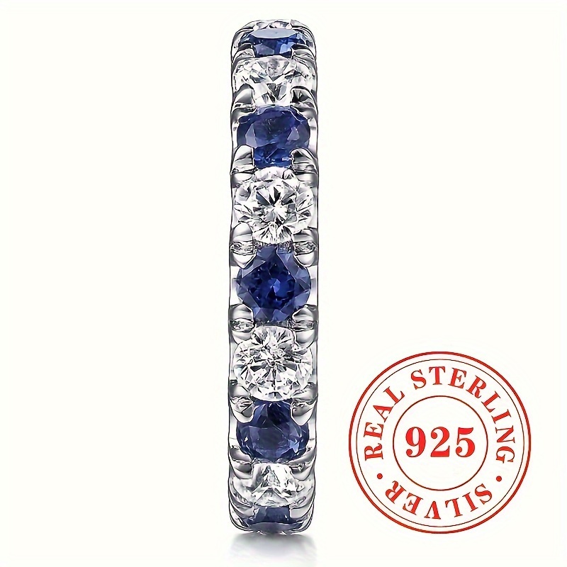 925 Sterling Silver Zirconia Ring Set, 3.6g