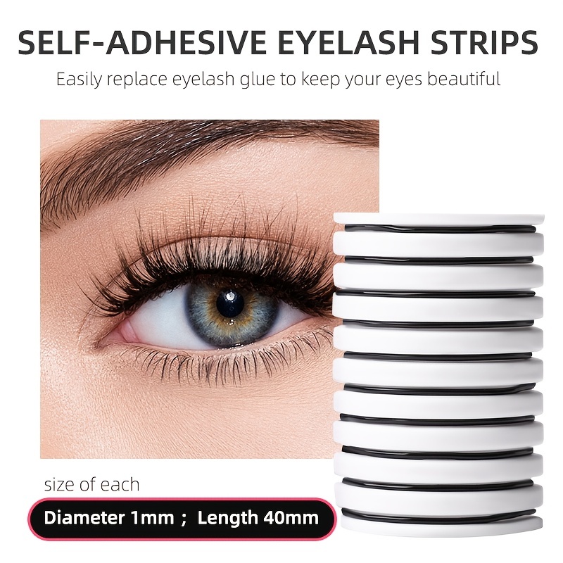 Waterproof Self adhesive Eyelash Jelly Strips Long lasting - Temu