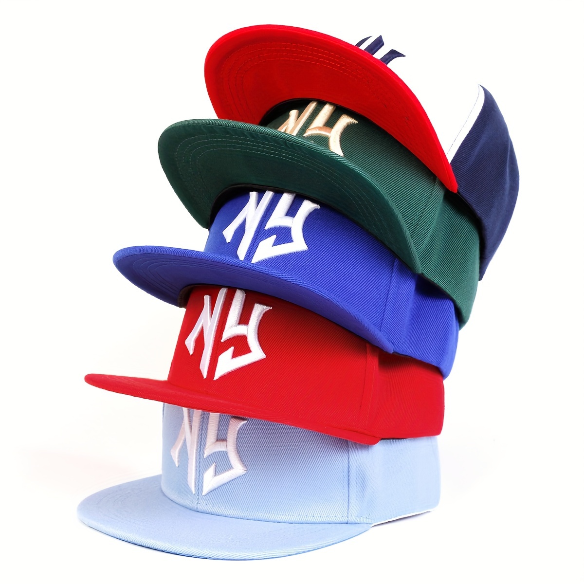 

Trendy Letter Embroidery Snapback Hat Solid Color Hip Hop Baseball Cap Unisex Lightweight Dad Hat For Women & Men