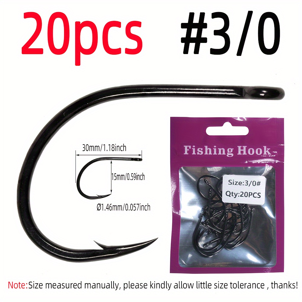 20pcs Barbed Streamer Fly Hook, 1X Short Shank 2X Strength Wide * For Tying  Finesse Game Changer Trailer Tube Minnow *
