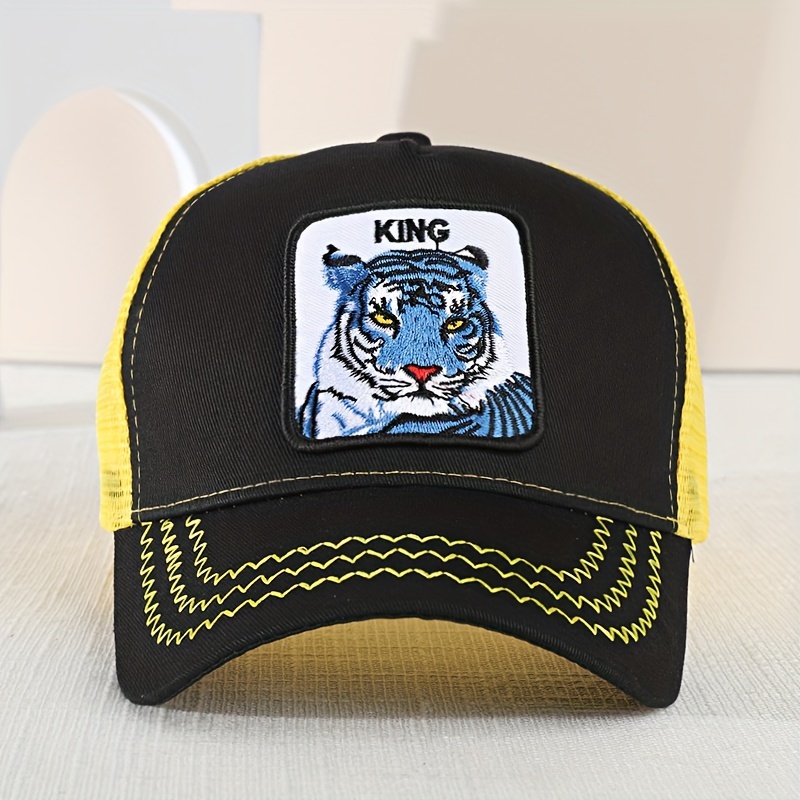 Custom Embroidered Tigers Mascot Twill Trucker Hat Cap | Amazing Spirit Wear | Tiger Hat | Tigers Spirit Wear | Sport Hat - 7641