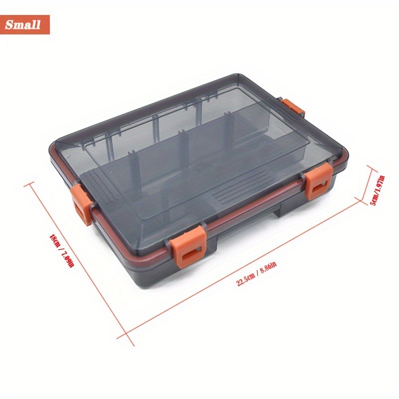 MNFT 1Pcs Fly Barb Fishing Hooks with Magnetic Components Box 6 Slots  Fishing Tool Tackle Boxs Portable Travel Fishing Case