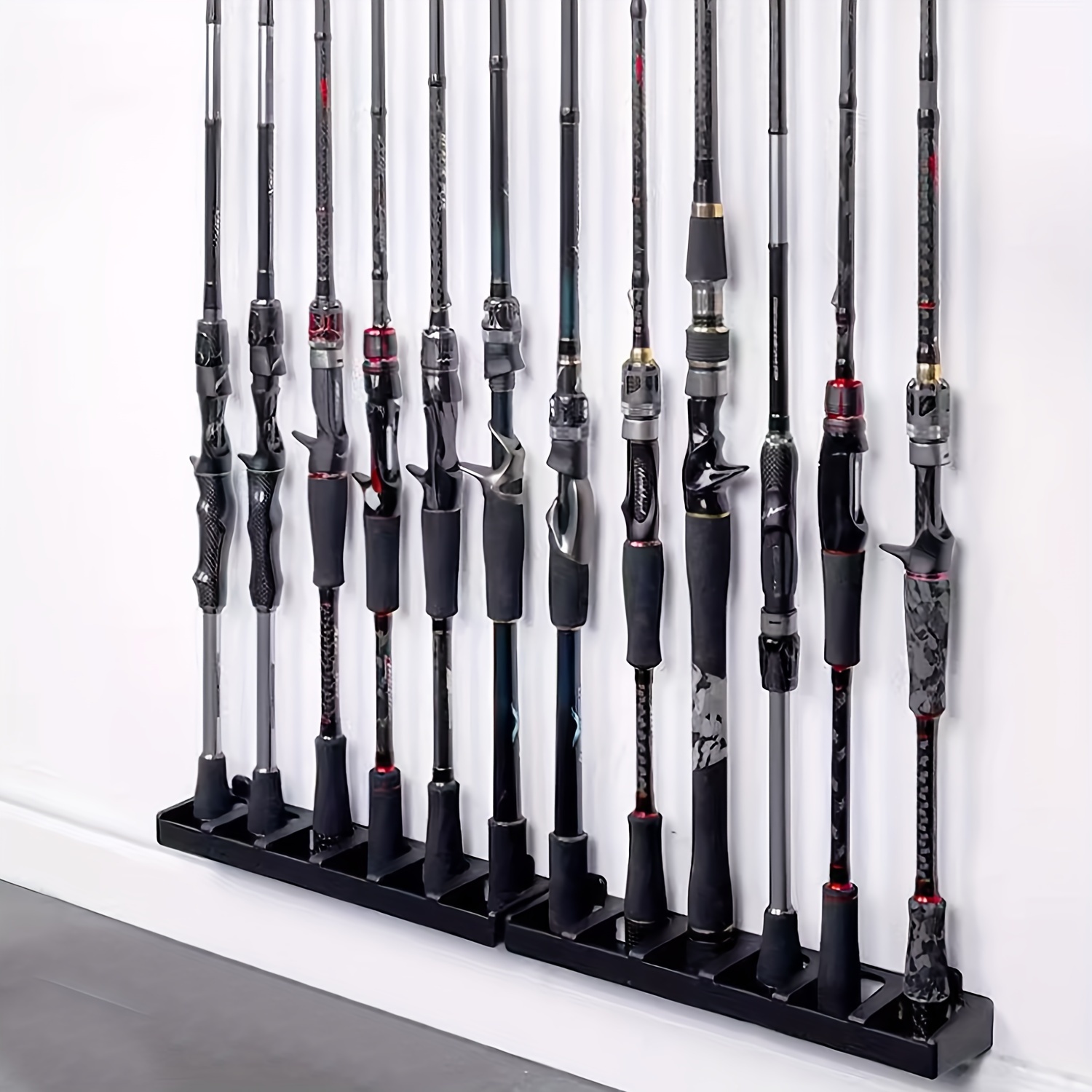 Wall Mounted 6 rod Storage Rack Fishing Pole Display Holder - Temu
