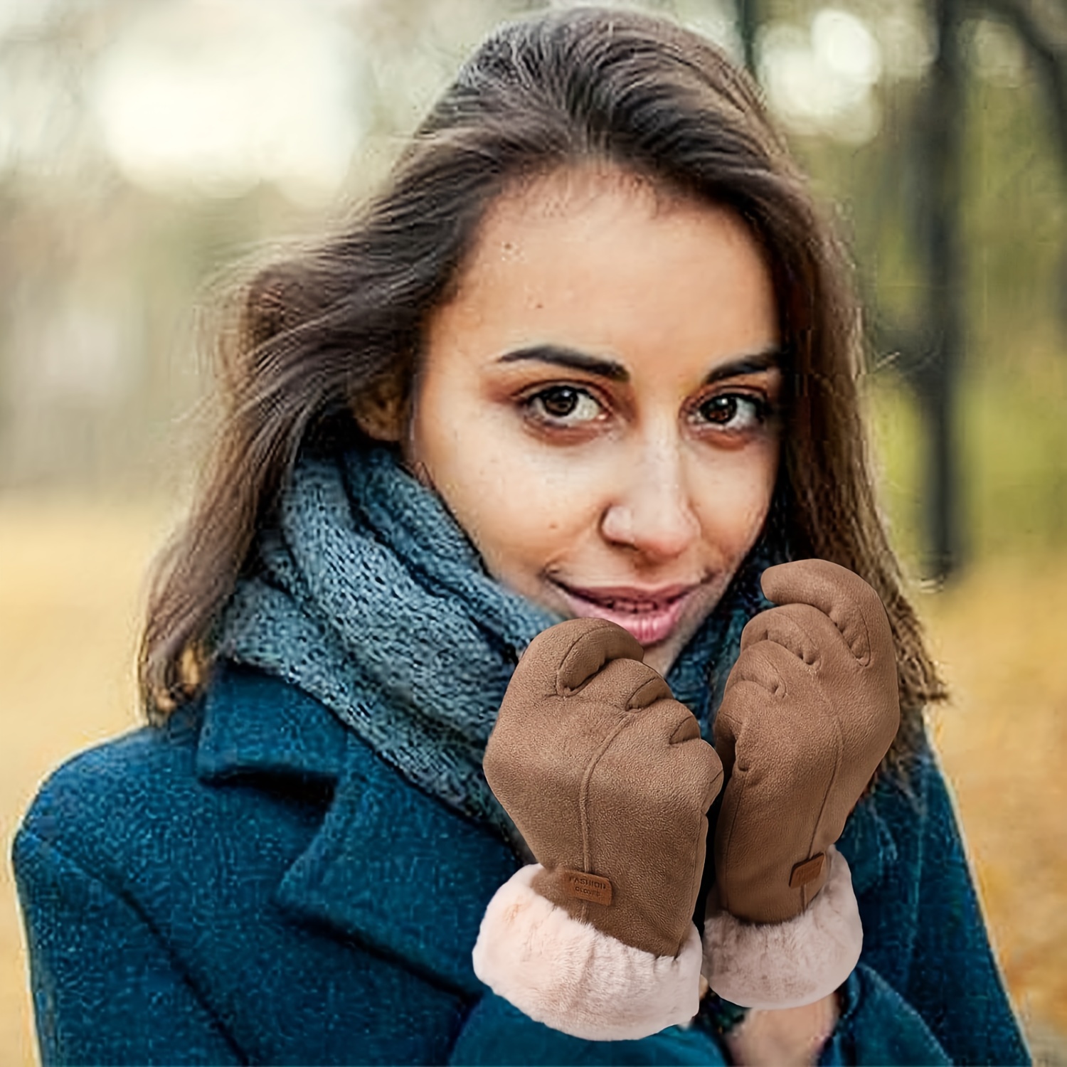 Guantes De Felpa Para Carrito De Invierno Impermeables A - Temu Spain