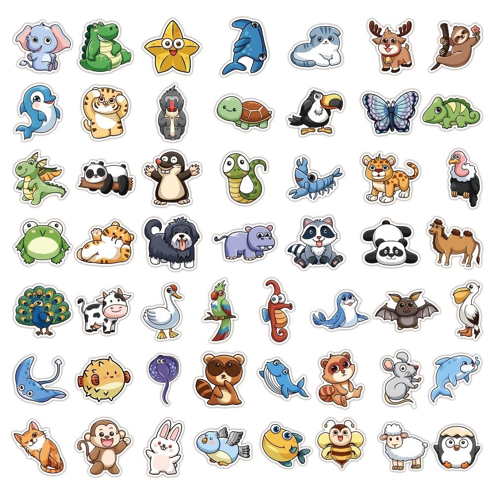 200pcs Cute Cartoon Animals Theme Waterproof Decorative Stickers For Laptop  Pc Computer Mobile Smartphones Desktop For Party Fun Holiday Boyfriend  Girlfriend Gifts - Electronics - Temu