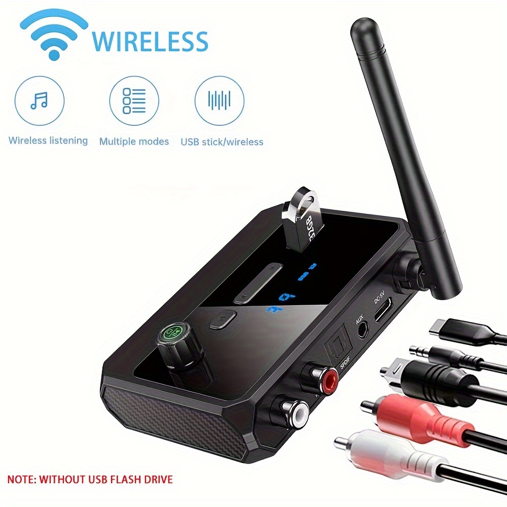 Wireless Adapter 5.0 Audio Adapter Receiver Transmitter Tv - Temu