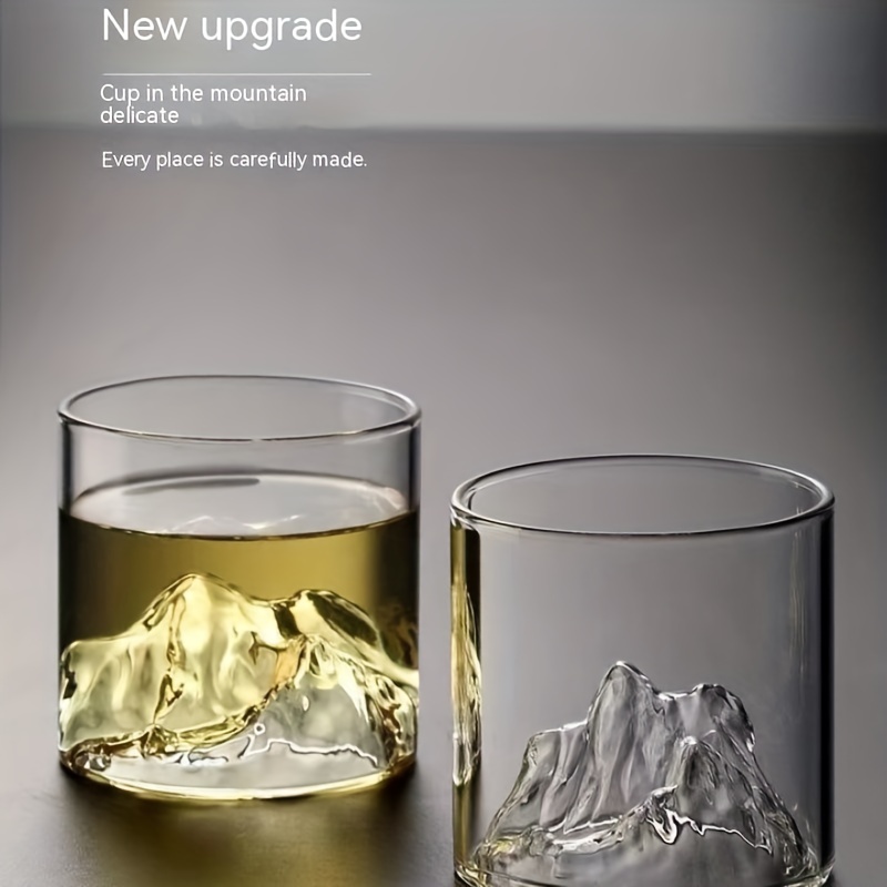 3d Whisky Glass Mountain Inside Whisky Glasses Tea Cups - Temu