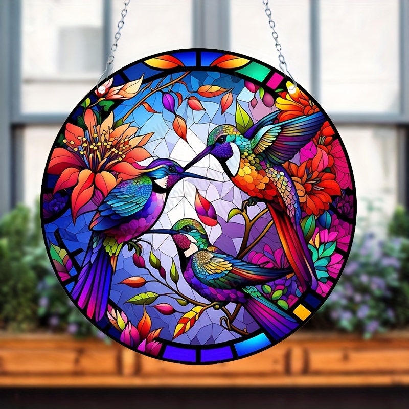 Humming Bird Suncatcher Bird Suncatcher Hanging Decoration - Temu