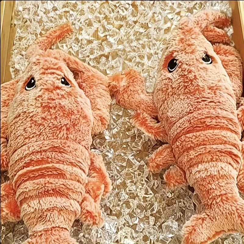 Electric Jumping Cat Toy Shrimp Moving Simulation Lobster Electronic Plush  Toys for Pet Dog Cat Children Stuffed Animal Toy