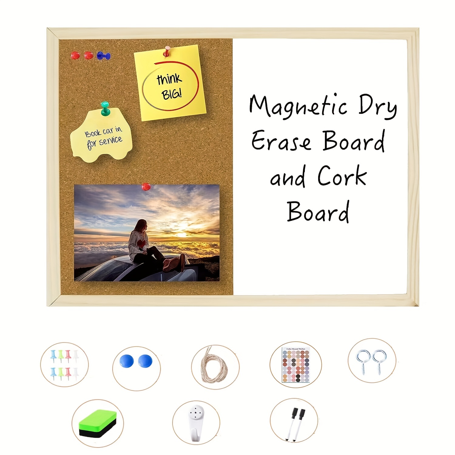 Magnetic Cork Whiteboard
