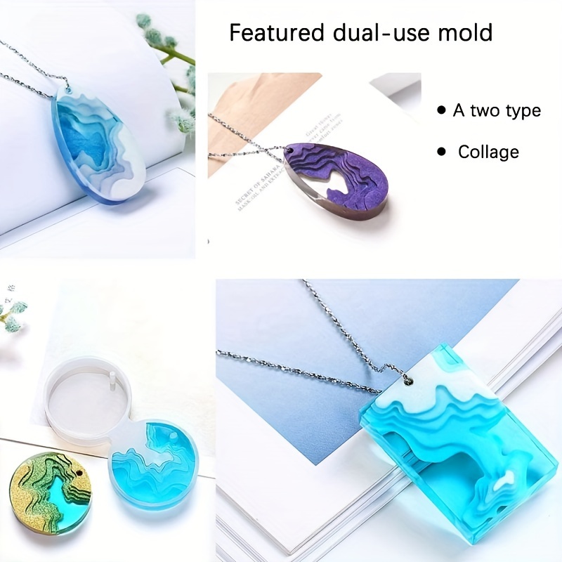 Island Resin Pendant Molds Silicone Resin Jewelry Molds For - Temu