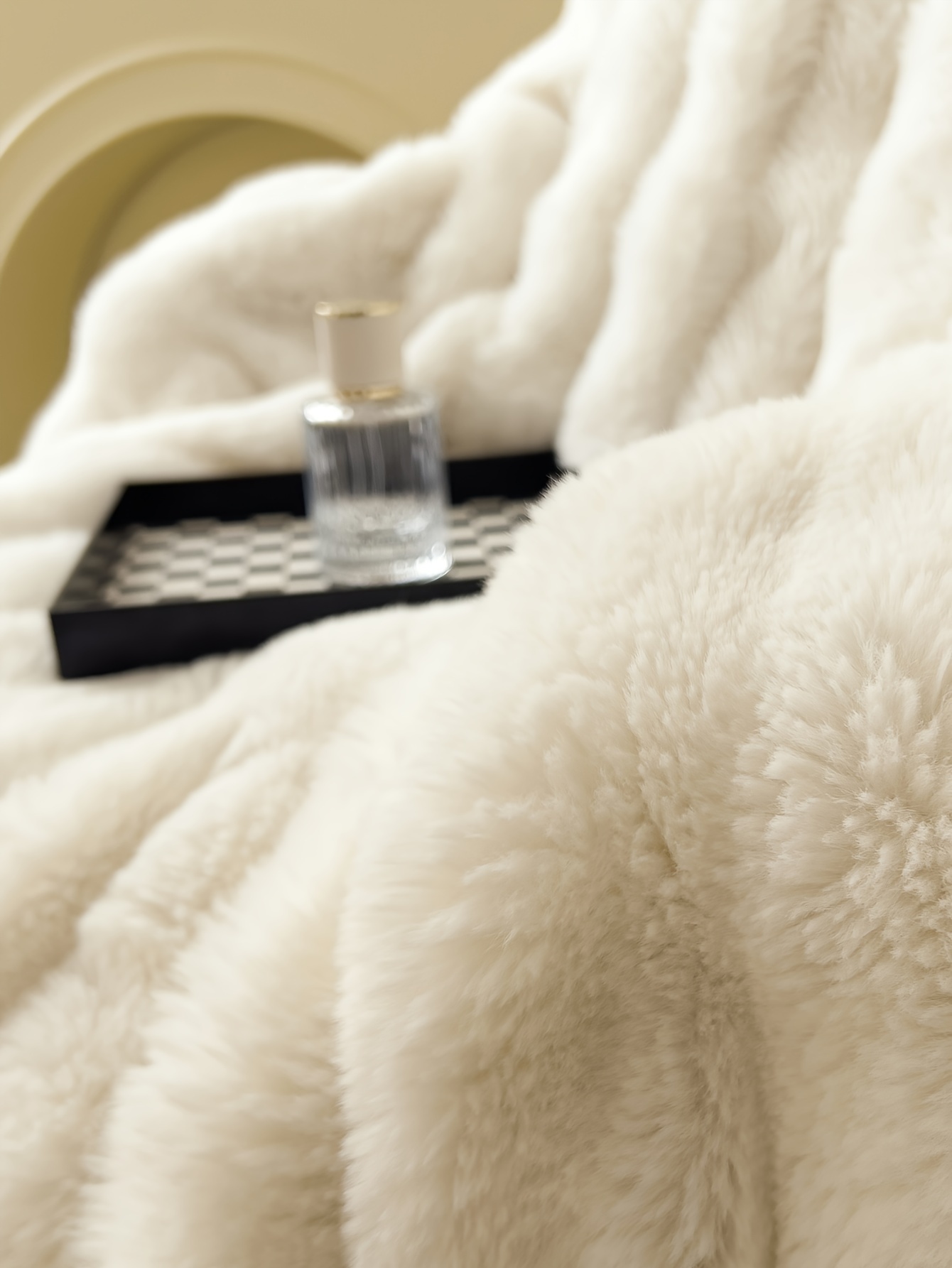 1pc solid color polyester thickened blanket   rabbit short plush blanket bed blanket multi purpose gift blanket for   details 13