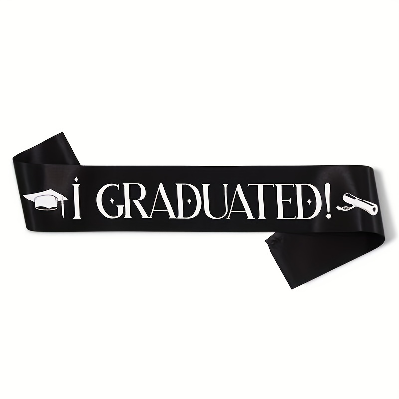 1pc, Class of 2024 Sash, Graduation Party Accessory, Congrats Grad Decor Class of 2024 Finally Graduated Cheerleader Senior 2024 Sash for