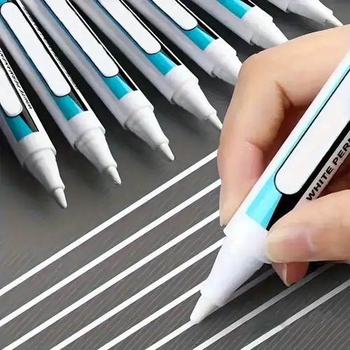 1/4Pcs White Permanent Paint Pen set for Wood Rock Plastic Leather