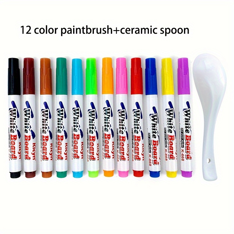 8/12 Colors Magical Water Floating Student Painting Brush
