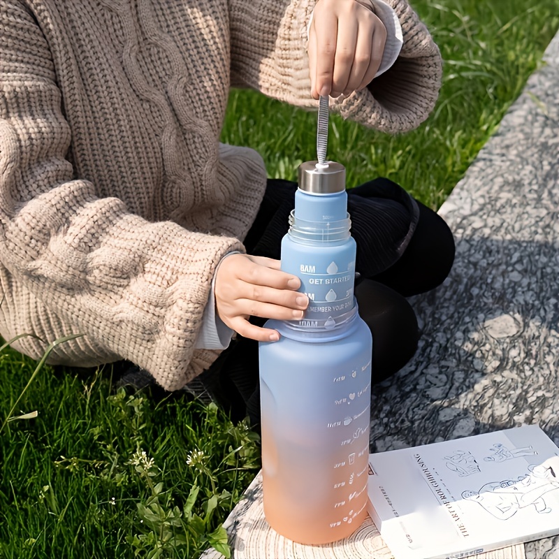 Keepred Gradient Water Bottle Portable Leakproof Bottle - Temu