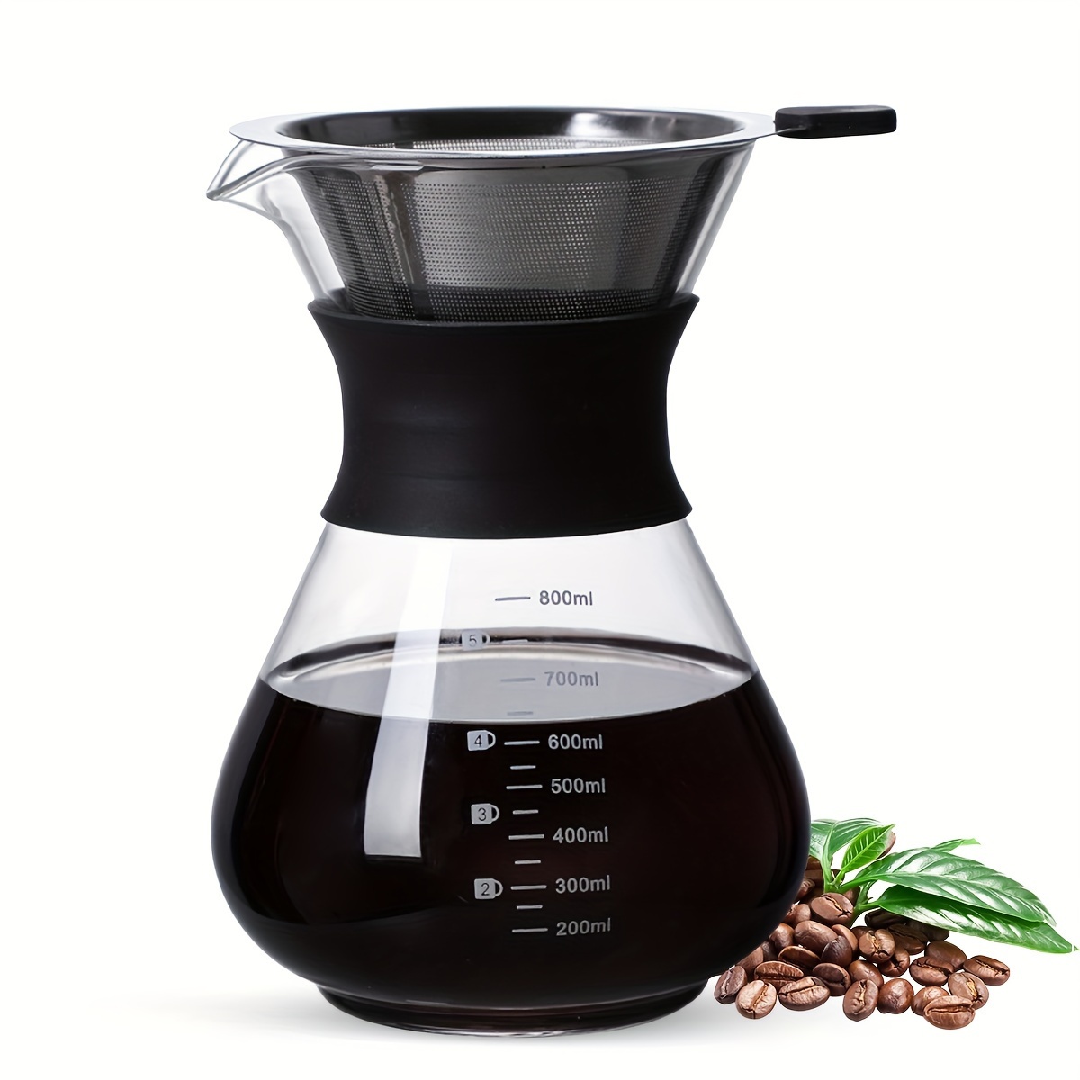 Pour Over Coffee Maker Coffee Pot With Stainless Steel - Temu