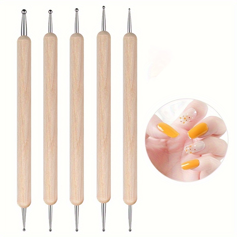 5pcs Rhinestone Picker Pen, Nail Art Wax Pen For Rhinestones Pick Up,  Dotting Tool For Nail Art DIY Decoration