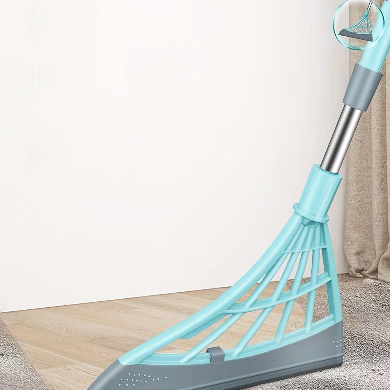 1pc Home Bathroom Cleaning Broom, Magic Broom With Retractable Handle For  Wet And Dry Use