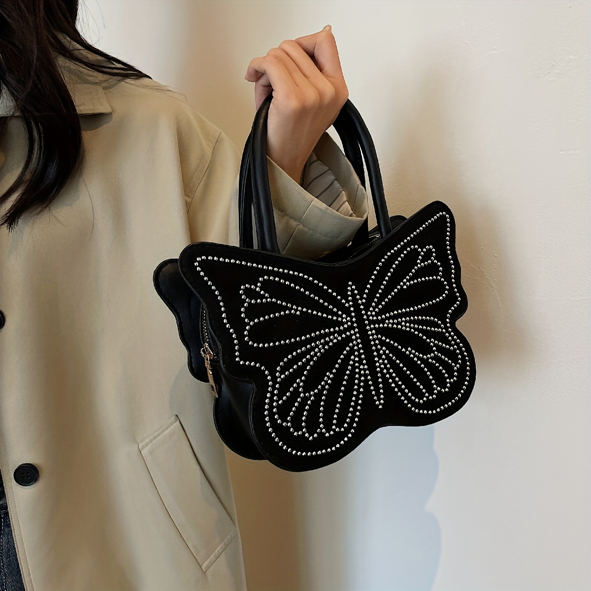 Y2K Rhinestone Butterfly Bag