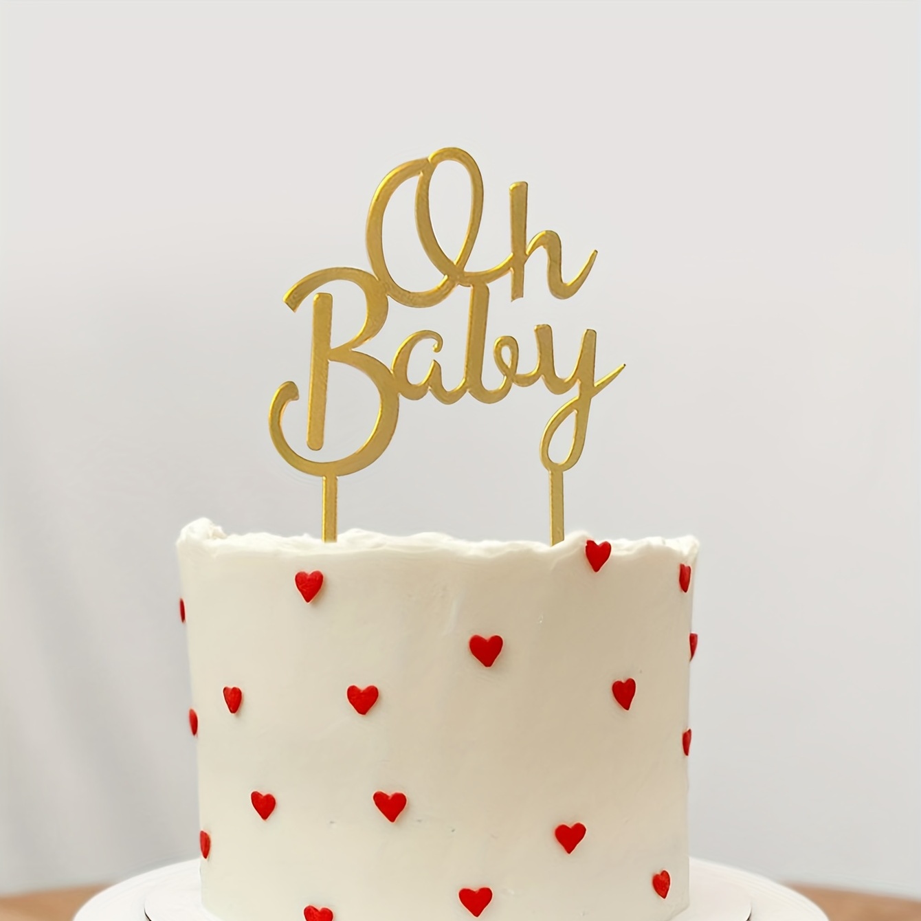 Golden Oh Baby Cake Topper Baby Party Cake Decoration Baby - Temu