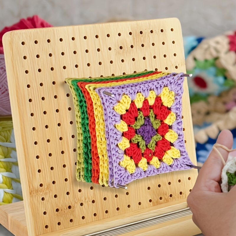 Crochet Blocking Board Pegboard for Crochet Stable Durable with