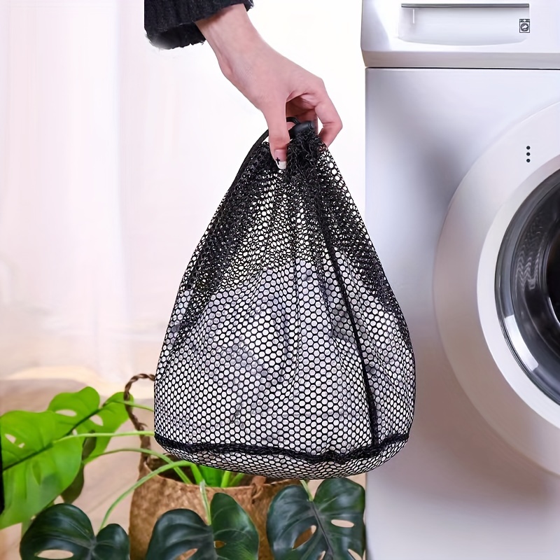 1 sac à linge, sac à linge en maille noire, sac de lavage spécial pour  machine à laver - Temu Belgium