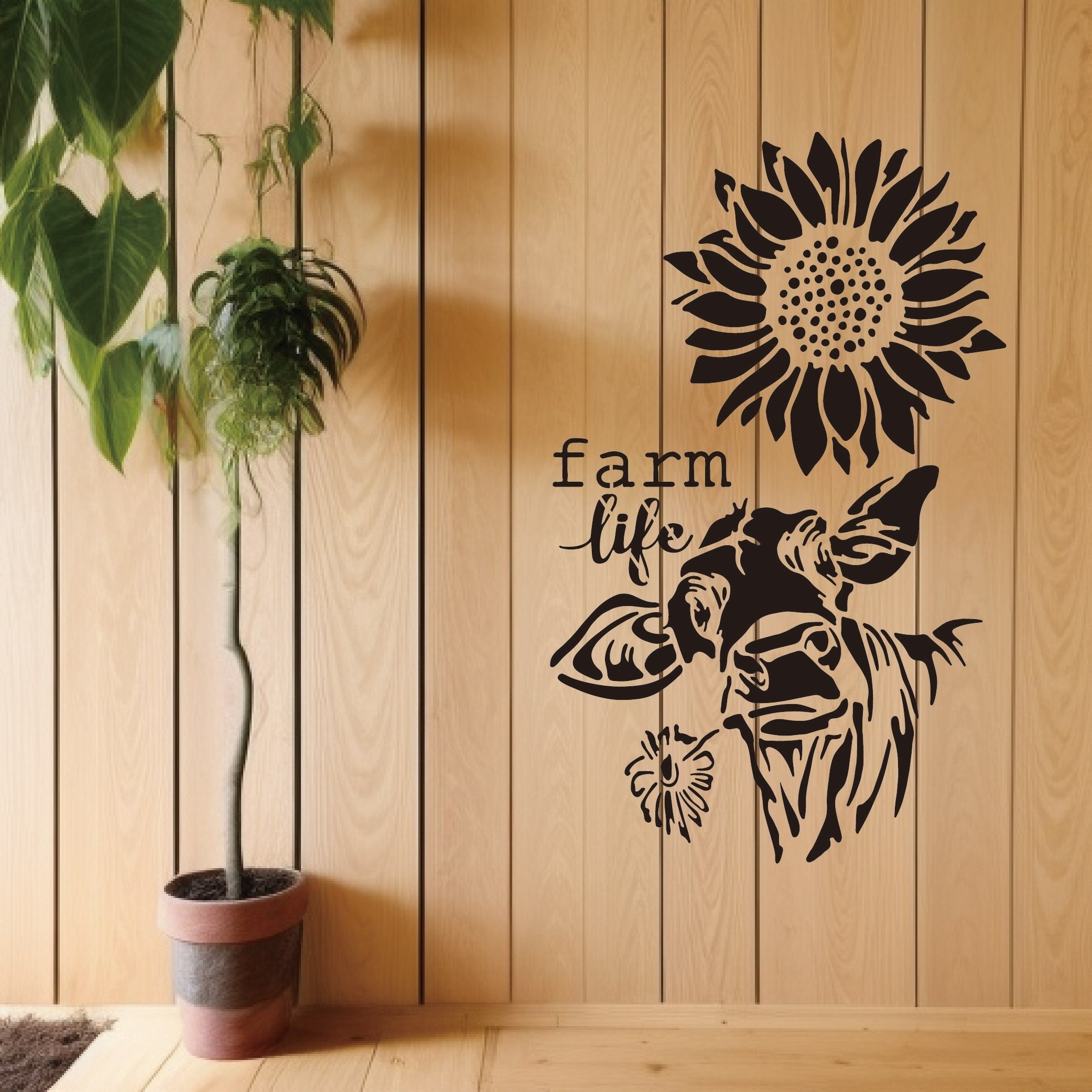 Farmhouse Floral Stencil
