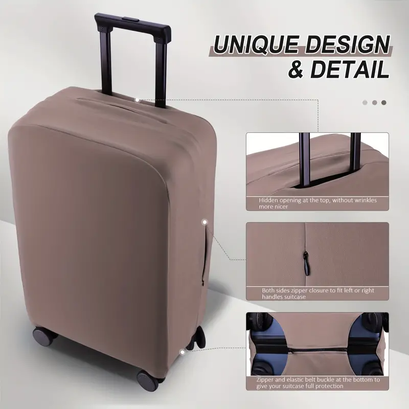 Accessori da viaggio copertura per bagagli protezione per valigia copertura  antipolvere per bagagli elasticità Set per bagagliaio per aereo custodia  per valigia da viaggio - AliExpress