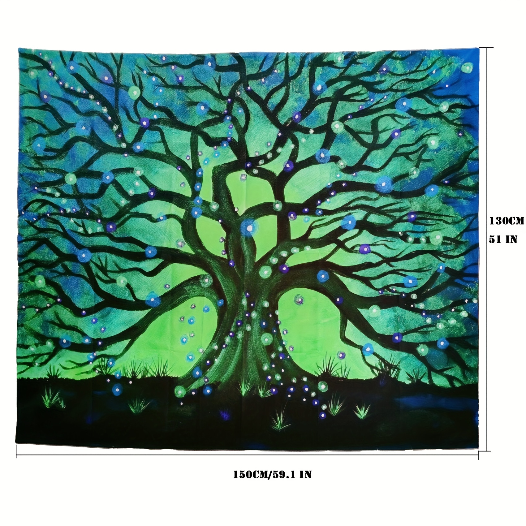 Green tree of life tapestry new arrivals