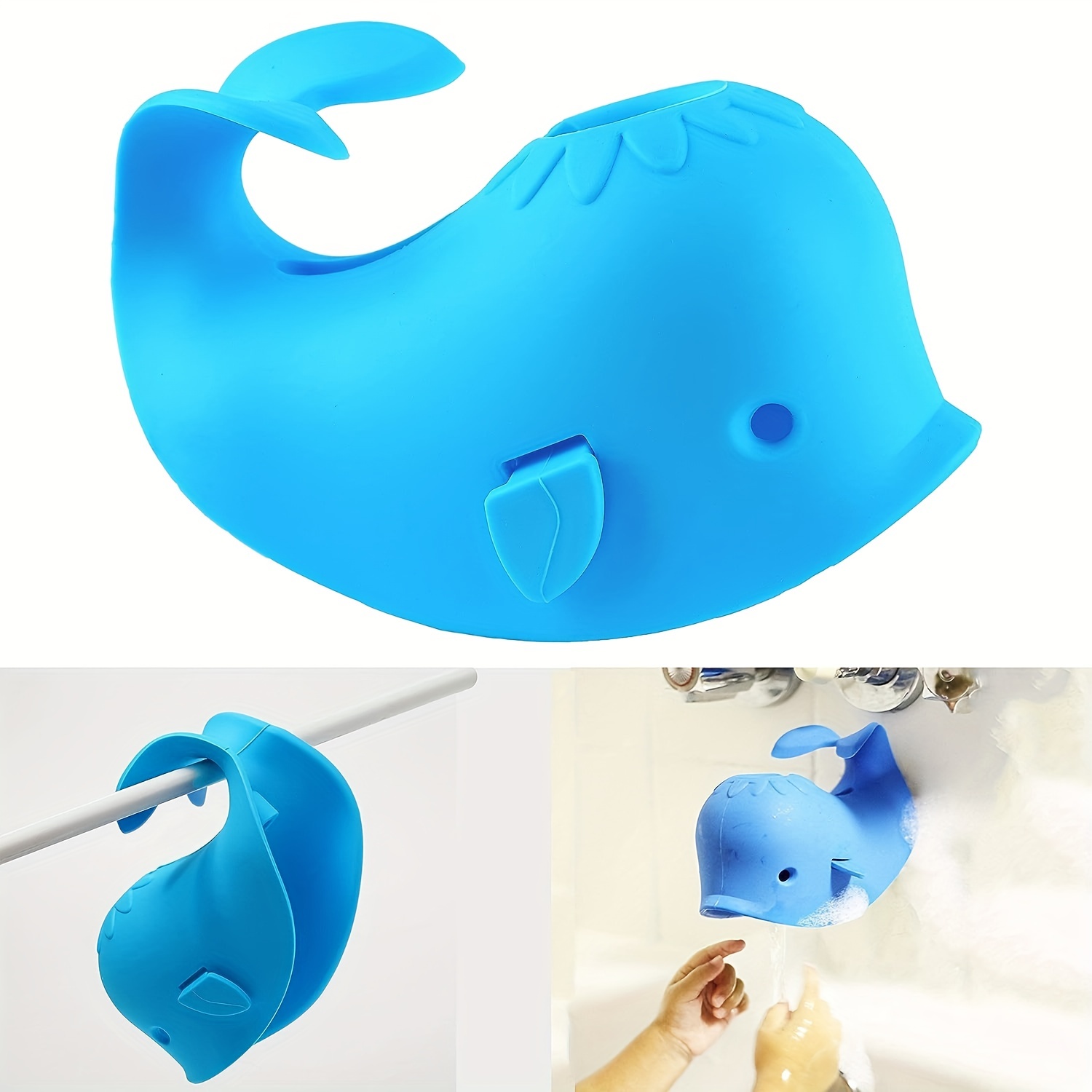 Bathtub Faucet Cover for Kid - Bath Tub Faucet Extender Protector for Baby  - Child Bathroom Cute Accessories Silicone Soft Spout Cover Pink Elephant