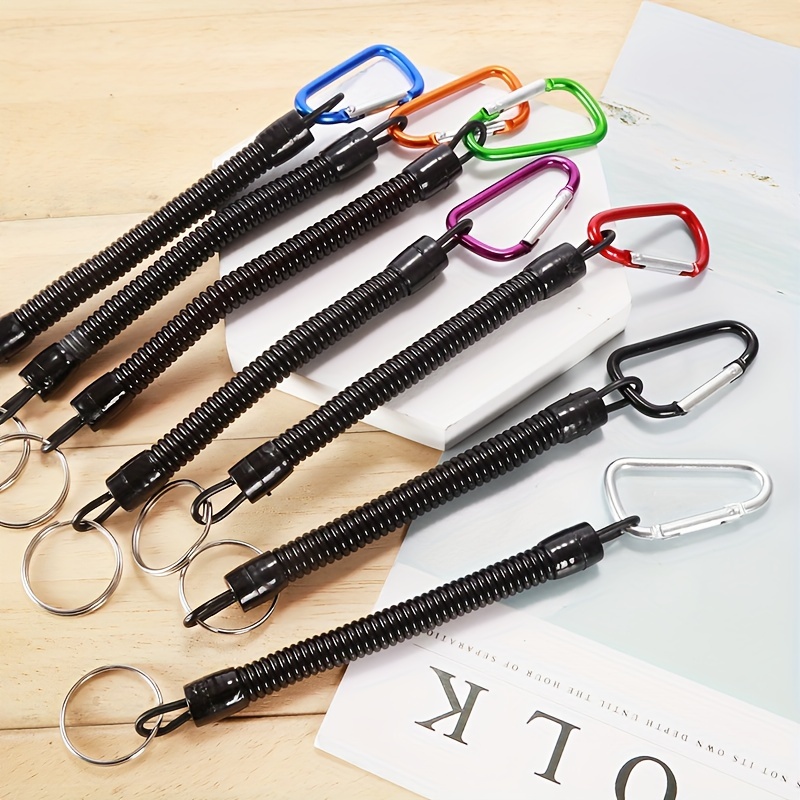 3/5pcs Telescopic Coiled Lanyards for Fishing Pliers - Secure Your Tackle  and Tools with Elastic Retractable Lanyards - Essential Fishing Accessories