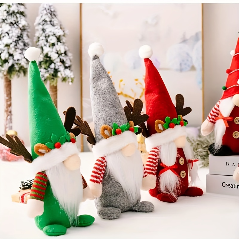 Christmas Gnomes Decorations Handmade Swedish Tomte Plush - Temu