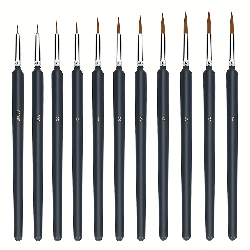  Detail Paint Brushes Set - Fine Tip Miniature Brushes for  Acrylic, Watercolor, Crafts, Models, Warhammer 40k : Arts, Crafts & Sewing
