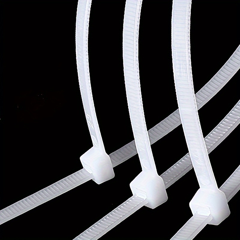Bridas Para Cables De Nailon Negro De 100 Uds., Bridas Para Cables  Autoblocantes De Plástico, Bridas De Fácil Extracción Con Hebilla A Presión  Fuerte - Temu