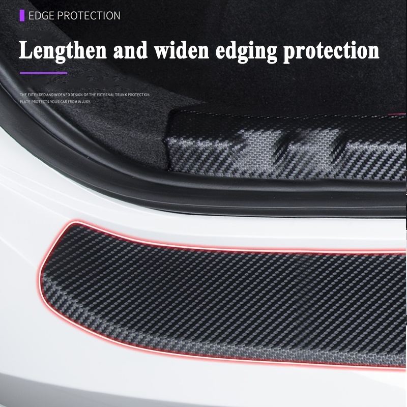 Car Door Edge Guard, TSV Carbon Fiber PVC Vehicle Door Sill Protector,  Anti-Scratch Cars Bumper Protection Strip Sticker