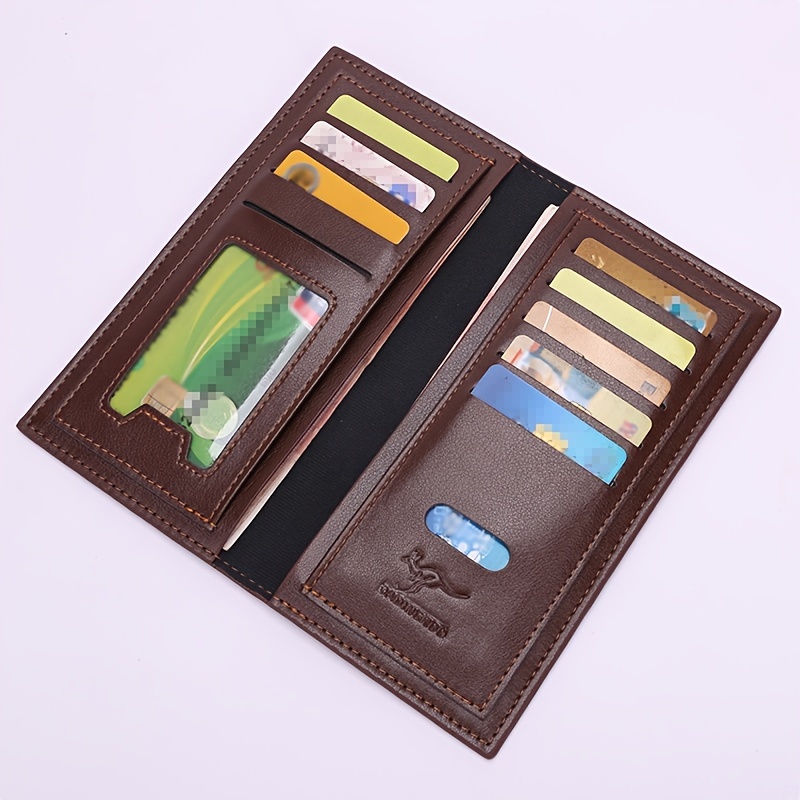 Leather Wallet for Men  Large Bifold Card and Cash with RFID