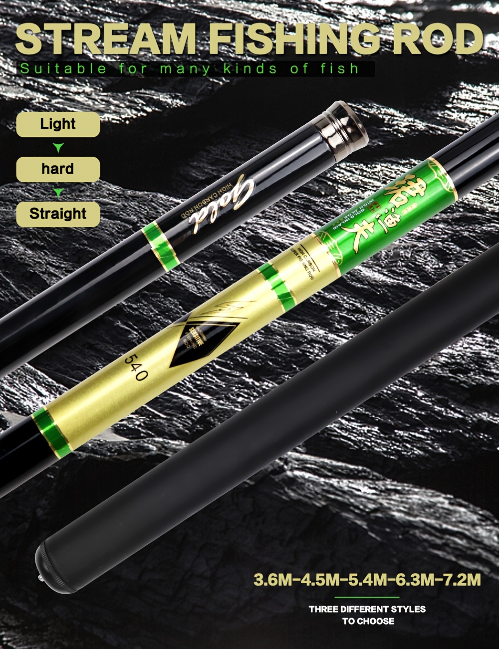 Portable Retractable Fishing Rod Ultralight Ultrahard Carbon - Temu New  Zealand