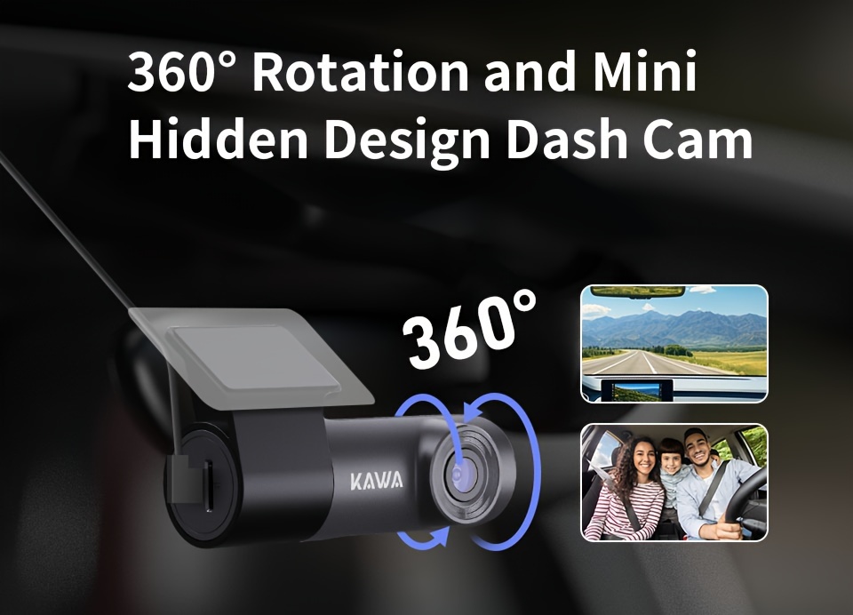 Dash Cam 2k Kawa Wifi Dash Camera Cars 1440p Hand free Voice - Temu