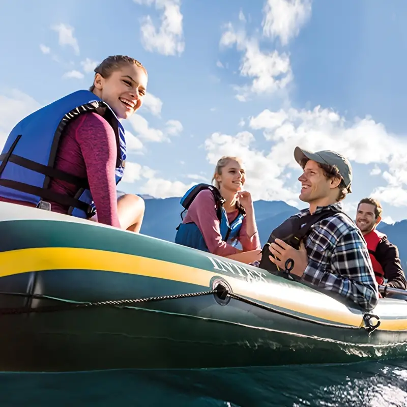 Inflatable Boat Fishing Float Tube Double Person Canoe - Temu Canada